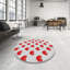 Tapis rouge/gris à motifs Mattalyn-653077142