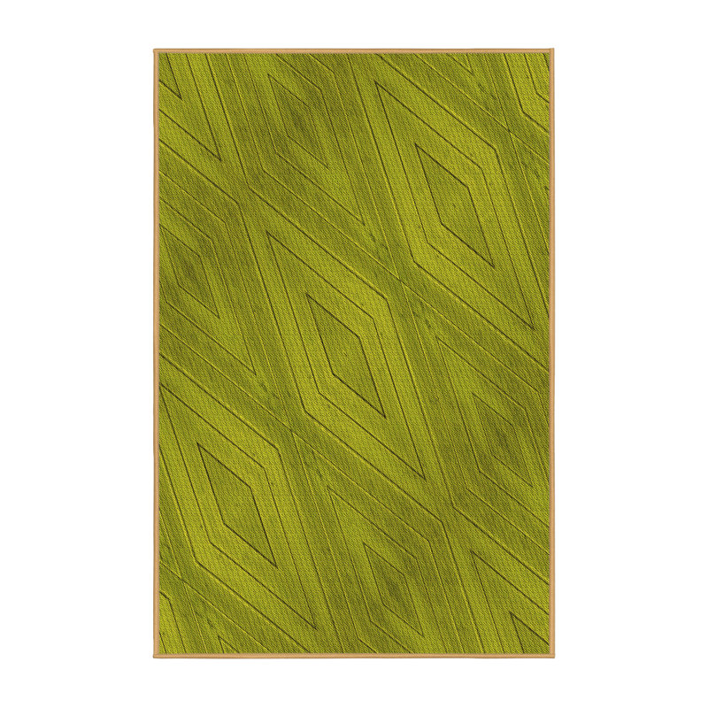 Tapis géométrique Olivedrab, Rectangle 6 pi x 9 pi