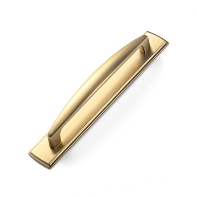 GOO-KI Zinc Alloy Cabinet Pulls With G011 Backplate, Antique Brass & Champagne Bronze Finishes, 5" & 7 9/16" Center-To-Center Drawer Handles For Kitchen & Bathroom Furniture