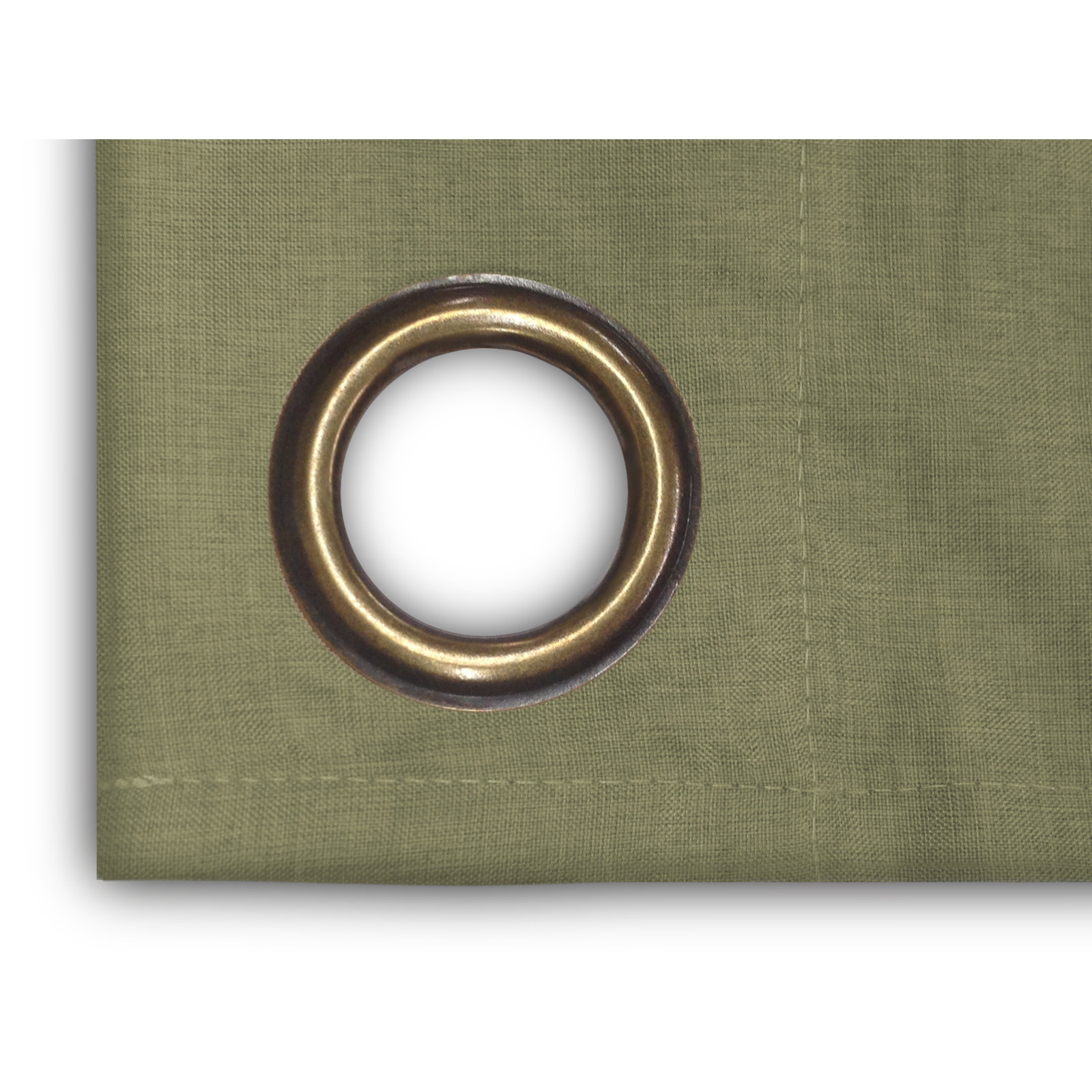 Room Darkening Synthetic Curtain, Spanish Moss, 56" W x 45" L