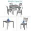 Ensemble de table de salle à manger moderne et compact avec design en bois massif pour la maison
