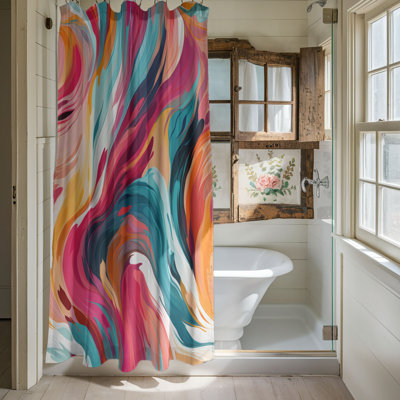 Colour Strokes - Premium Shower Curtain