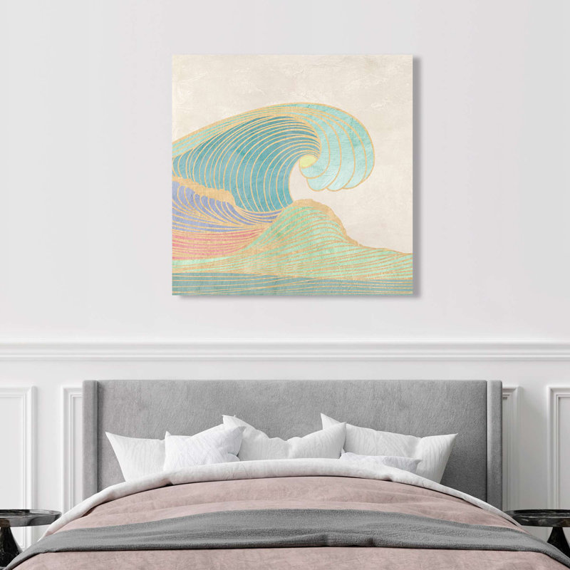 The Wave by Sayaka Miko - Wrapped Canvas Print, 50cm H x 50cm W x 4cm D