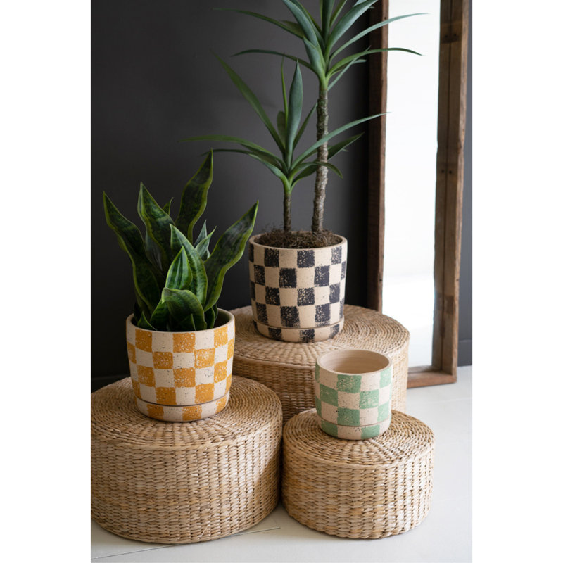Ackworth Handmade Clay Pot Planter - Set of 3