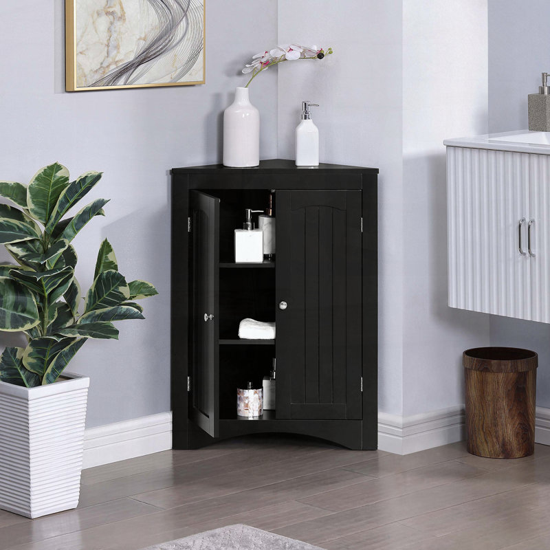 Armoire de rangement multifonctionnelle avec tablettes réglables - Blanc