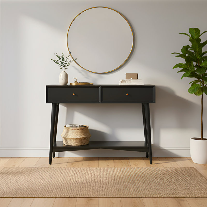 Lexa Williams 42" Console Table, Black