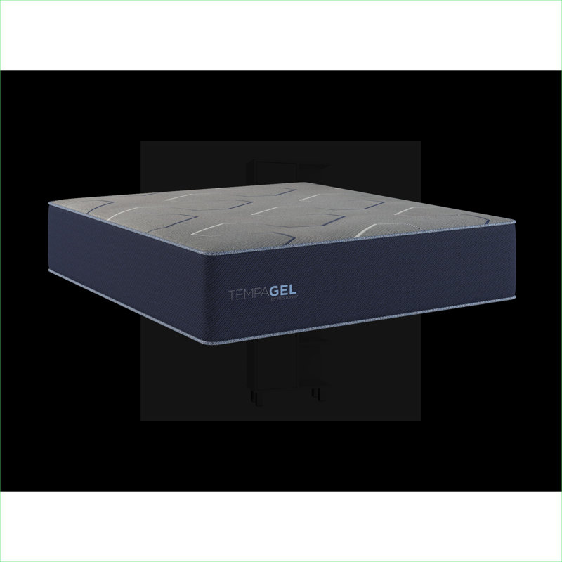Base de lit pleine grandeur en mousse de couleur bleue pour un confort constant dans une chambre à coucher résidentielle