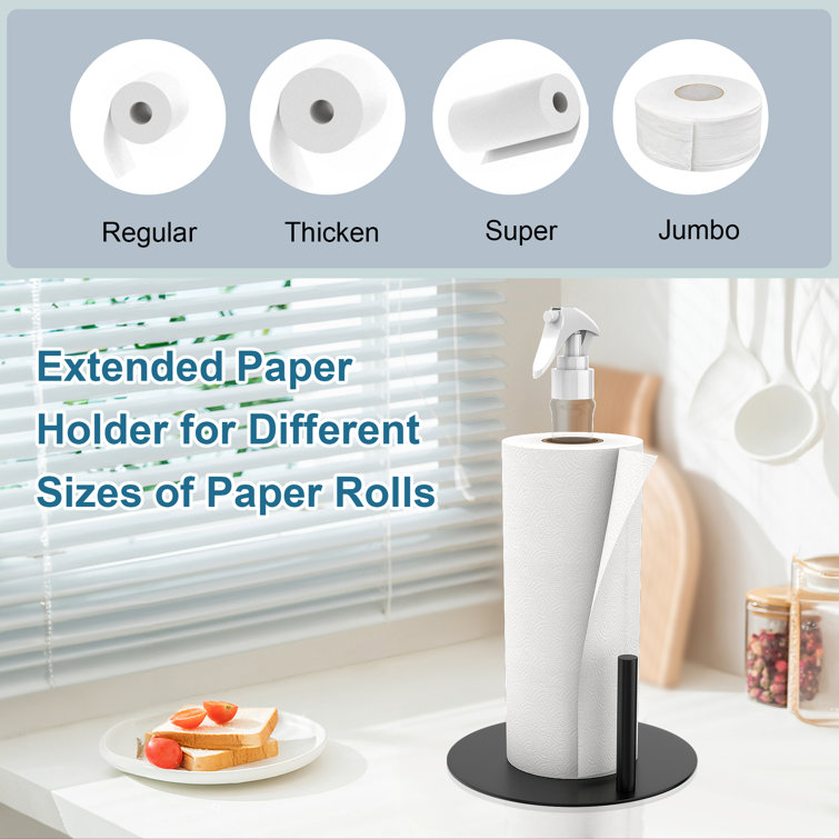 Latitude Run® 2 in 1 Tabletop Paper Towel Holder with Spray Bottle