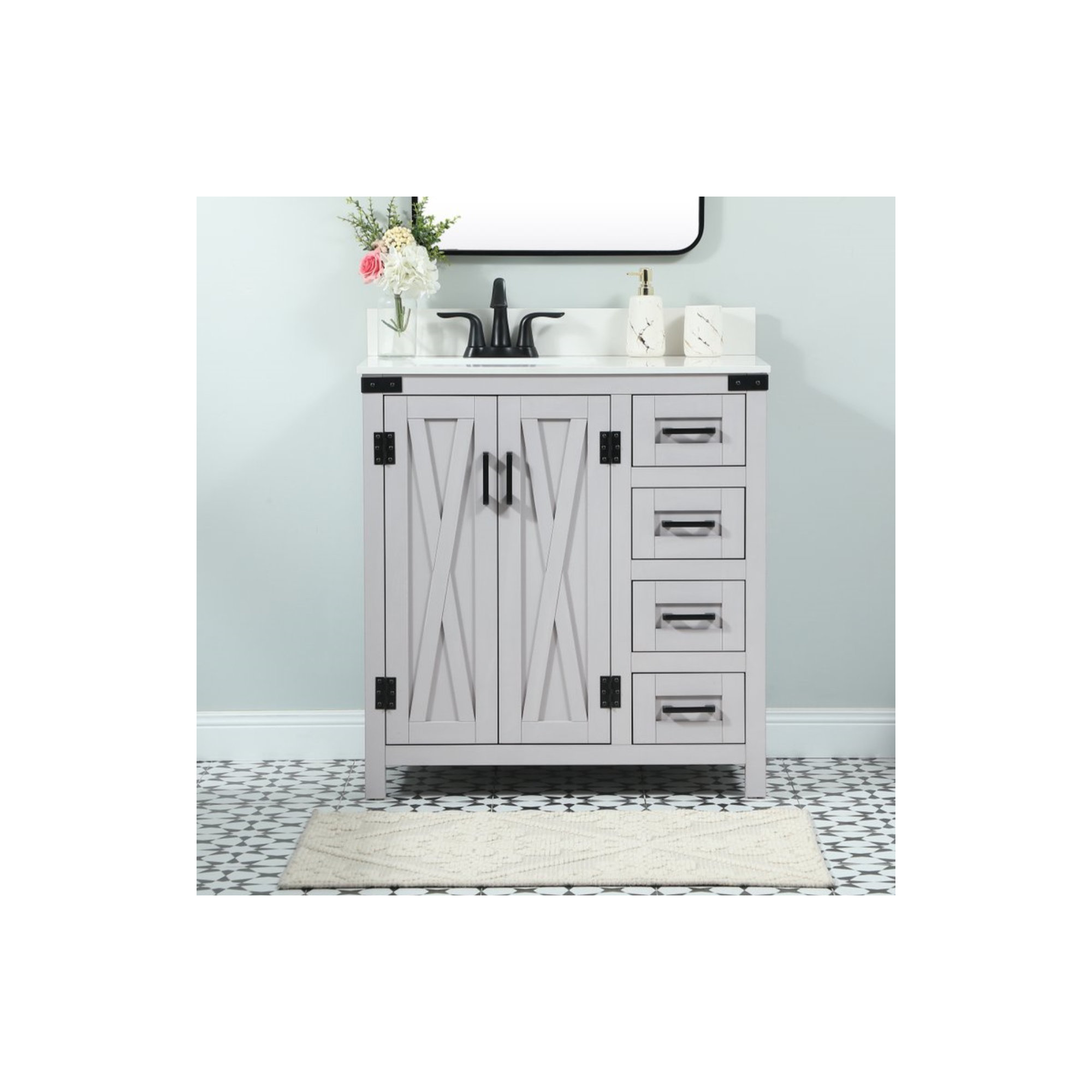 Slayton 32'' Single Bathroom Vanity, Gray