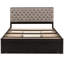 Grand lit plateforme en bois avec rangement pour tête de lit, 4 tiroirs, étagère à chaussures double couche