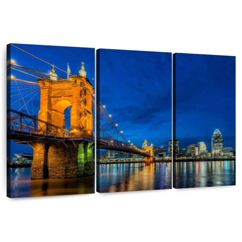 Lilie John A Roebling Suspension Bridge, 20" H x 33" W