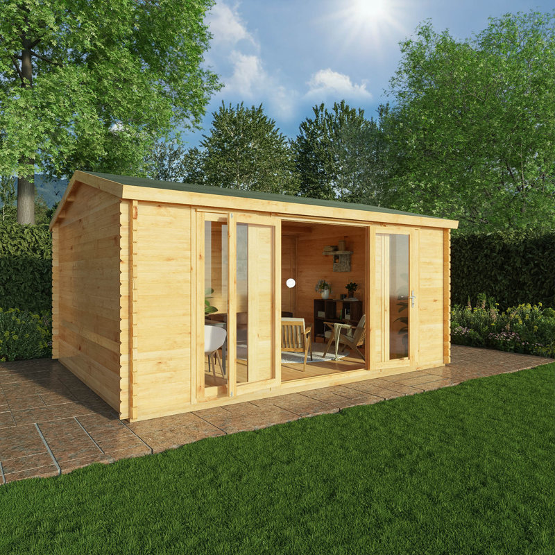 Mercia 16ft x 13ft Home Office Studio Log Cabin (44mm)