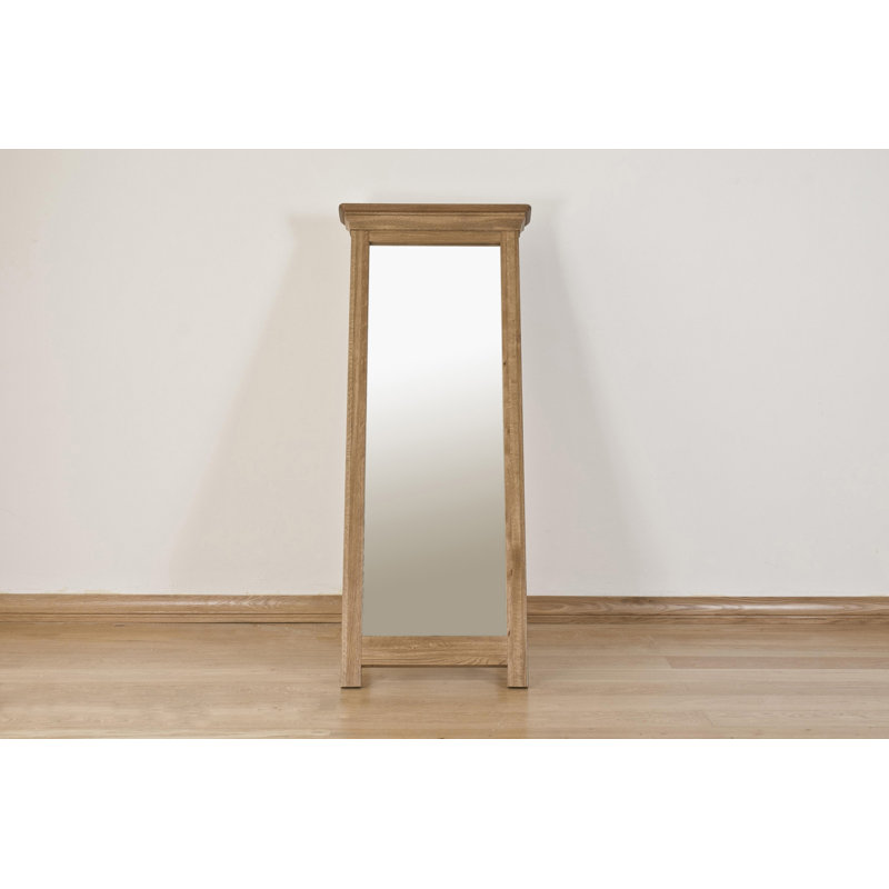 Wood Flat Floor Mirror
