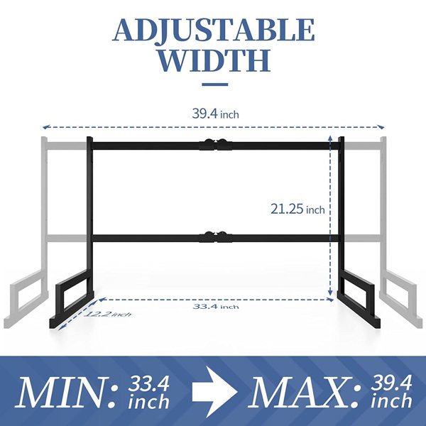 Adjustable Stainless Steel Over The Sink Dish Rack Passetas Finish/Color: White