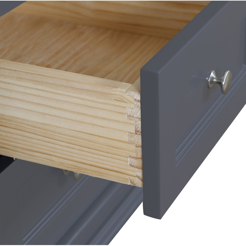 Ensemble de vanité simple de 30 po Aoibhin, Gris marine, Quartz