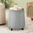 Upholstered Storage Ottoman with Wheels and Reversible Tray Lid, Small Foot Stools Ottoman for Living Room, Bedroom.-1431452022