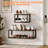Hanging Shoe Organizer,2 Pack Wall Mounted Shoe Rack Holds 12 Pairs,Space Saving Metal Wall Shoe Rack,Hanging Shoe Rack Shoe Holder For Small Space,Entryway,Closet,RV,Camper(Black)