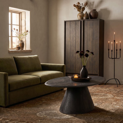 Table basse en bois de manguier asymétrique Declan