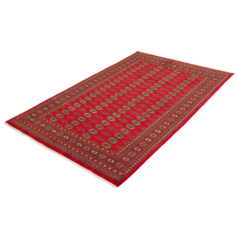 Tapis rouge 6 pi 7 po x 10 pi 2 po Finha Peshawar Bokhara