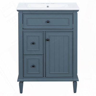 Meuble-lavabo 24 po avec lavabo en céramique
