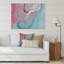 Turquoise et rouge, art liquide I - peinture sur toile-67386228-67386239