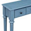 Console bleu marine avec 4 tiroirs et tablette ouverte By. Pin rétro de style rétro. Le plateau de table robuste peut supporter 220 lb, le tiroir 15 inférieur et 33 lb. Table fonctionnelle fonctionnelle. Instructions d'assemblage-1800530415