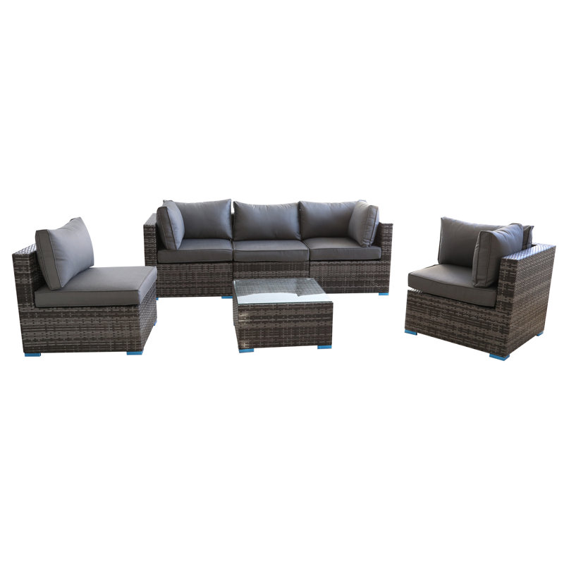 Gwennaelle 5 - Person Conversation Set, Nature, Grey