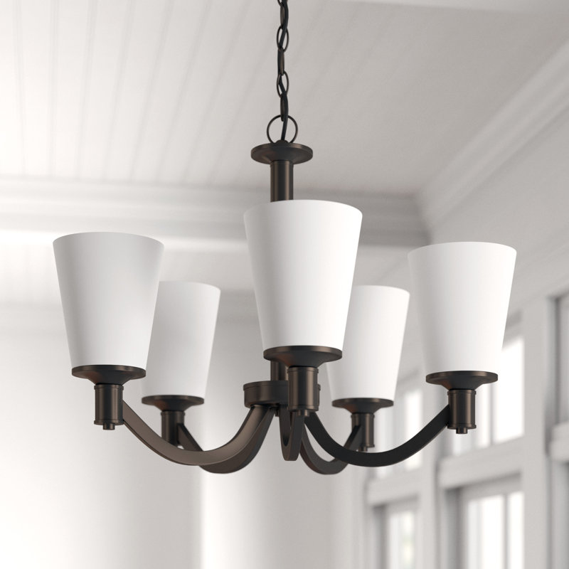 Alejandre 5 - Light Dimmable Classic / Traditional Chandelier, Forest Bronze