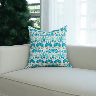 Fabdivine Stain Resistant Polyester Floral Outdoor Pillow Covers, Floral Decorative Pillow Covers & Accent Pillow Covers