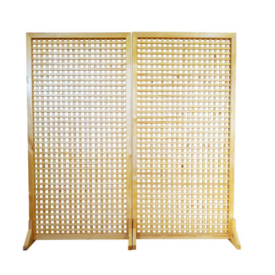 Poul 72" W X 72" H Solid Wood Single Panel Room Divider by Arlmont & Co.