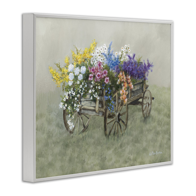 Art floral, giclée encadrée par Pam Britton, Estampe numérique encadrée blanc bord de mer, H 11 po x l 14 po