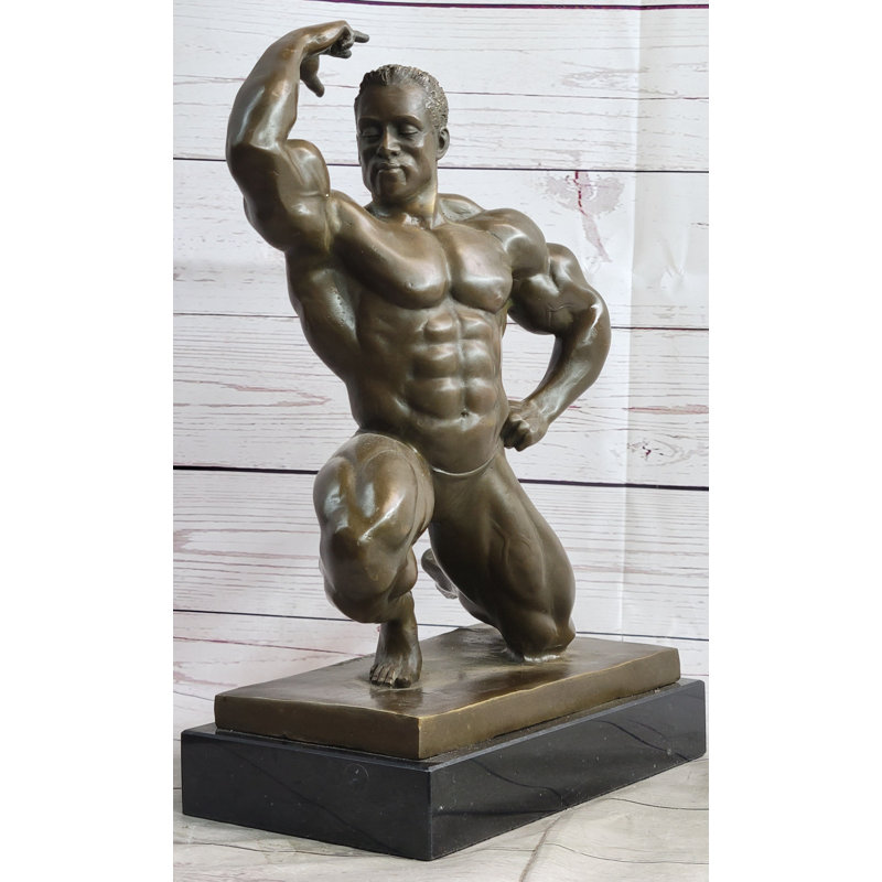 Figurine de trophée en bronze