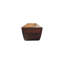 Wood Crescent Floating Wall Shelf, Brown