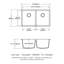 Évier de cuisine en quartz - Évier de cuisine en composite de granite blanc encastrable 33 po x 19 po x 10,33 po (50/50)-126326066
