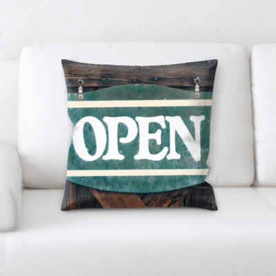 Coussin décoratif ouvert