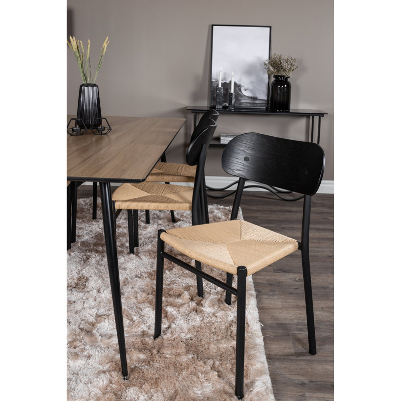 Bowles 6 - Person Dining Set, Beige, Nature