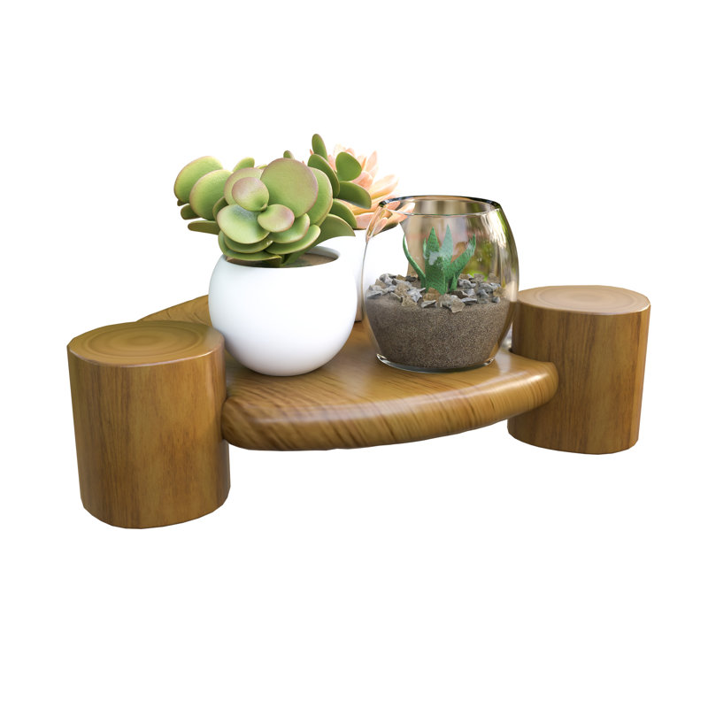 Piédestal rustique en bois massif / piédestal en bois massif fabriqué à la main