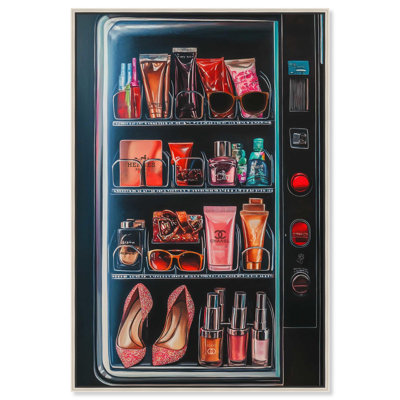 Fashion Vending Machine Canvas by Art Remedy