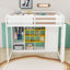 Lit mezzanine en bois avec tablettes, garde-robe et garde-corps-764968091-764968089