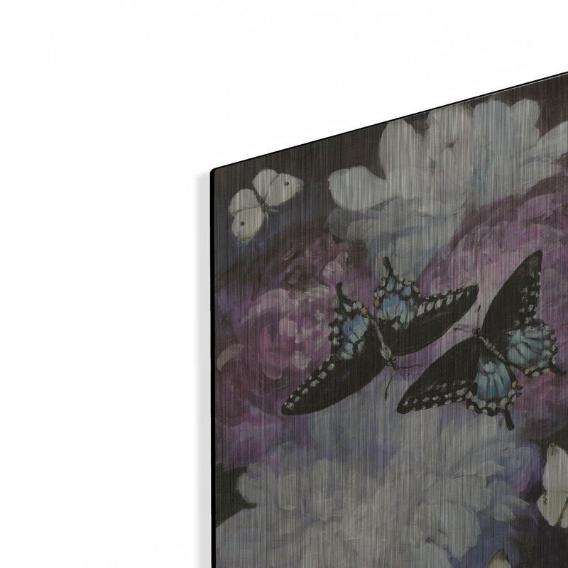 «Midnight Garden» par Julia Purinton, art mural en métal, H 16 po x l 12 po