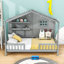 Lit simple en bois avec tablettes Trong-1117966626