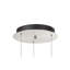 Luminaire suspendu conique 3 lumières grappe