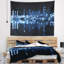 Tapisserie lumineuse en polyester avec paysage suspendu en polyester avec accessoires de suspension inclus-28500950