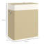  100L Laundry Basket with Lid, Washing Basket for Bathroom, Brown-2132228867