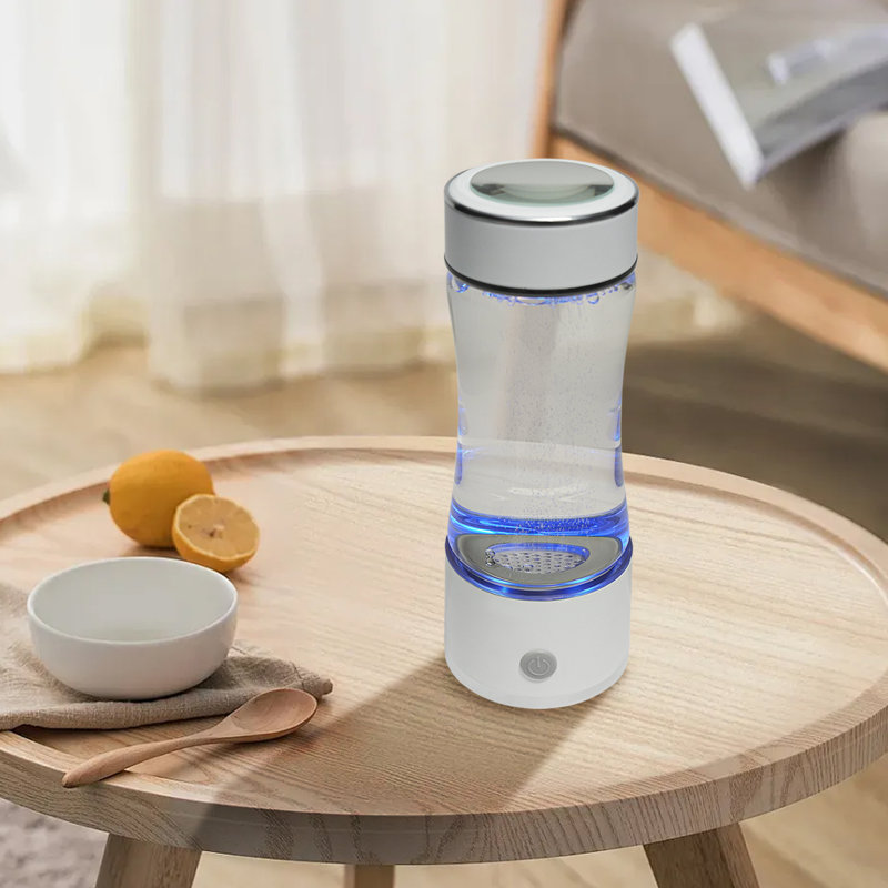 12,85 oz. Bouteille d'eau en acier inoxydable avec filtre à bouteille d'eau, Blanc