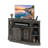 47.2" W Corner TV Stand With Power Outlet, Barned-Door Cabinet-386160603