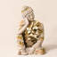 Jardin d'extérieur dormant, statue de Bouddha, sculpture, oxyde de magnésium, pot de fleur, décoration