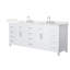 Beckett 84" Freestanding Double Bathroom Vanity with Quartz Top-1178985671-1178985669-1178985722