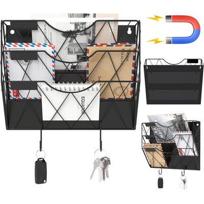Porte-revues vertical à 3 niveaux pour le bureau et la maison