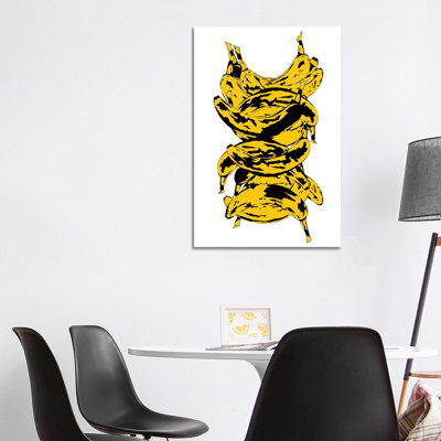 Band Of Bananas by Jaymie Metz - Wrapped Canvas Print